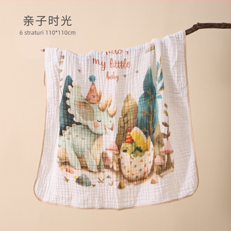 Bolin Lily Prosop de baie pentru bebeluși – din bumbac pur, țesătură de tifă de bumbac, 46 fire, 300–400 g