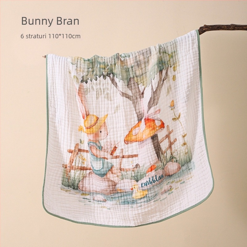 Bolin Lily Prosop de baie pentru bebeluși – din bumbac pur, țesătură de tifă de bumbac, 46 fire, 300–400 g