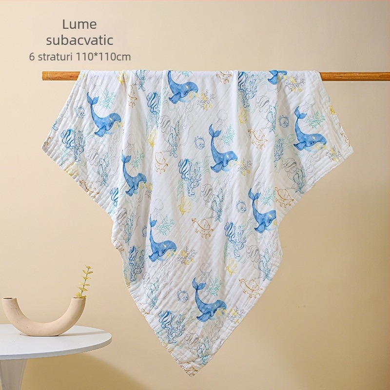 Bolin Lily Prosop de baie pentru bebeluși – din bumbac pur, țesătură de tifă de bumbac, 46 fire, 300–400 g