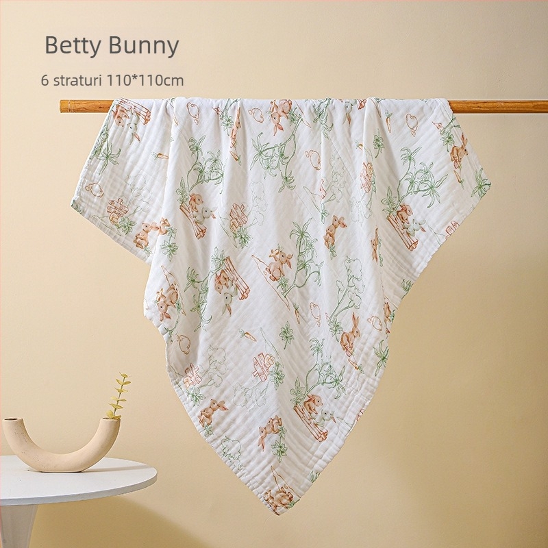 Bolin Lily Prosop de baie pentru bebeluși – din bumbac pur, țesătură de tifă de bumbac, 46 fire, 300–400 g