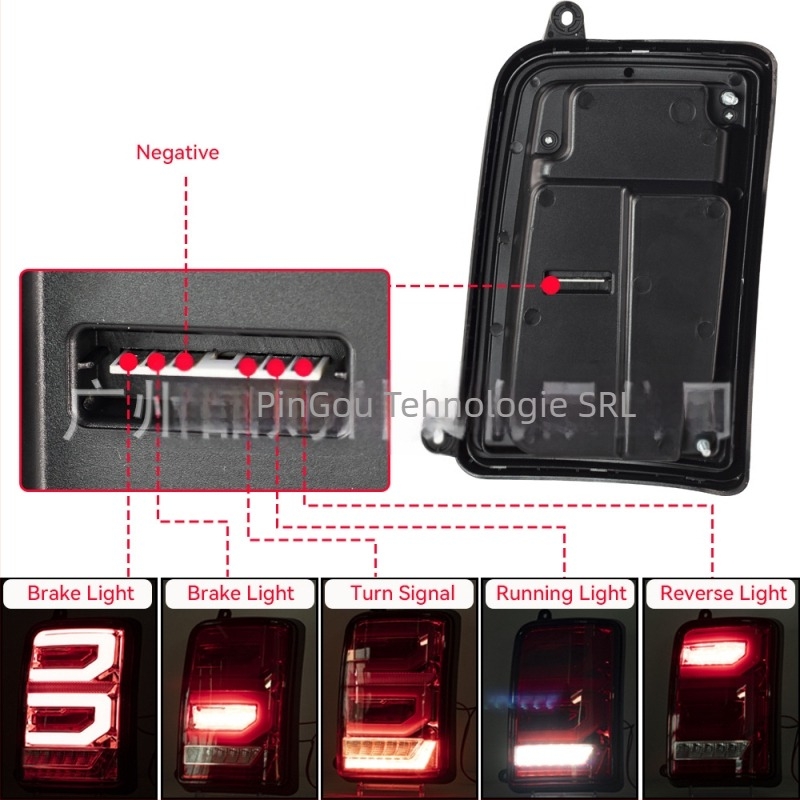 Lampa LED de semnalizare spate pentru LADA NIVA, a doua generație, ABS/PP/PC, 12V, durată de viață 30000 ore