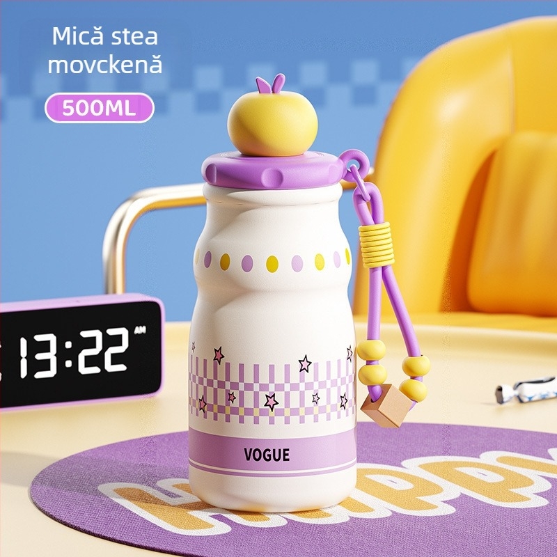 Cupe termoizolante din oțel inoxidabil 316 cu pai, mâner, strat interior 316, carcasă exterioară 201, izolație 6–12 ore, filtru de ceai, opțiuni de personalizare