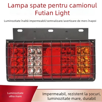 Lumină LED de stop pentru camion - Ansamblu fară Foton Era 12V/24V, sursă LED, compatibil cu camioane, vehicule agricole și Howo light truck