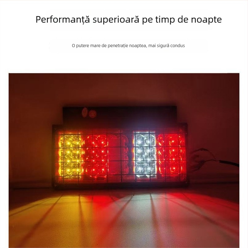 Lumină LED de stop pentru camion - Ansamblu fară Foton Era 12V/24V, sursă LED, compatibil cu camioane, vehicule agricole și Howo light truck