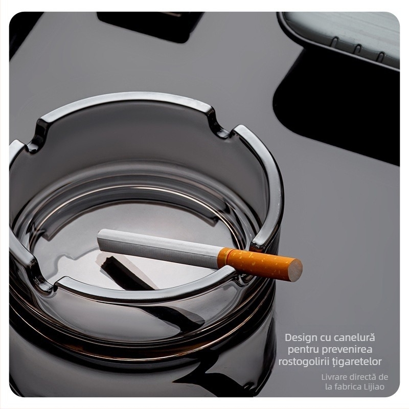 Scrumieră cu floare de mătase – Quanfu, stil universal, fără logo