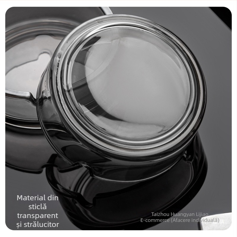 Scrumieră cu floare de mătase – Quanfu, stil universal, fără logo