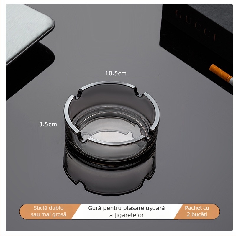 Scrumieră cu floare de mătase – Quanfu, stil universal, fără logo