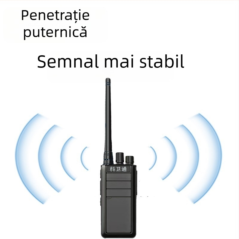 Radio portabil de exterior cu potrivire a frecvenței cu un singur clic, 400–480 MHz, 5 W, 16 canale, rază 3–5 km, baterie 6800 mAh