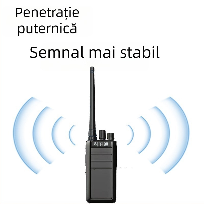 Radio portabil de exterior cu potrivire a frecvenței cu un singur clic, 400–480 MHz, 5 W, 16 canale, rază 3–5 km, baterie 6800 mAh