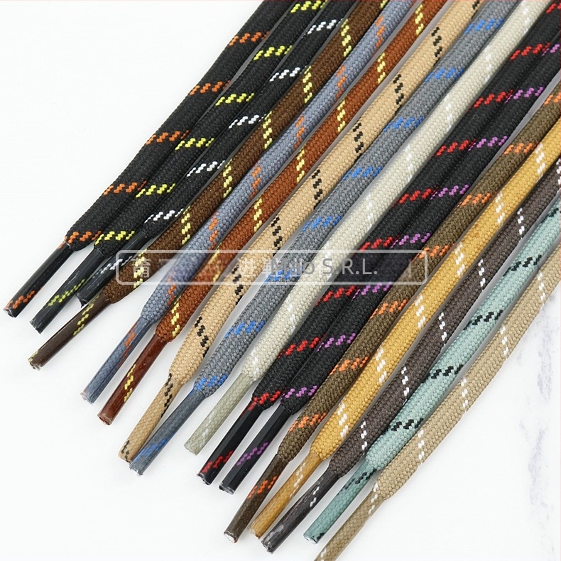 DE02 Şireturi pentru pantofi sport, casual, din textil și de lucru; Dimensiuni personalizabile; Lungime șiret: Consultare; Brand Mao Jin