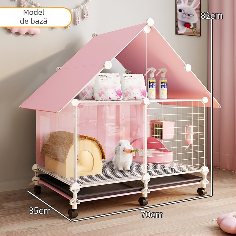 Cușcă metalică pentru iepuri Anrik – habitat interior de lux, origine Zhejiang