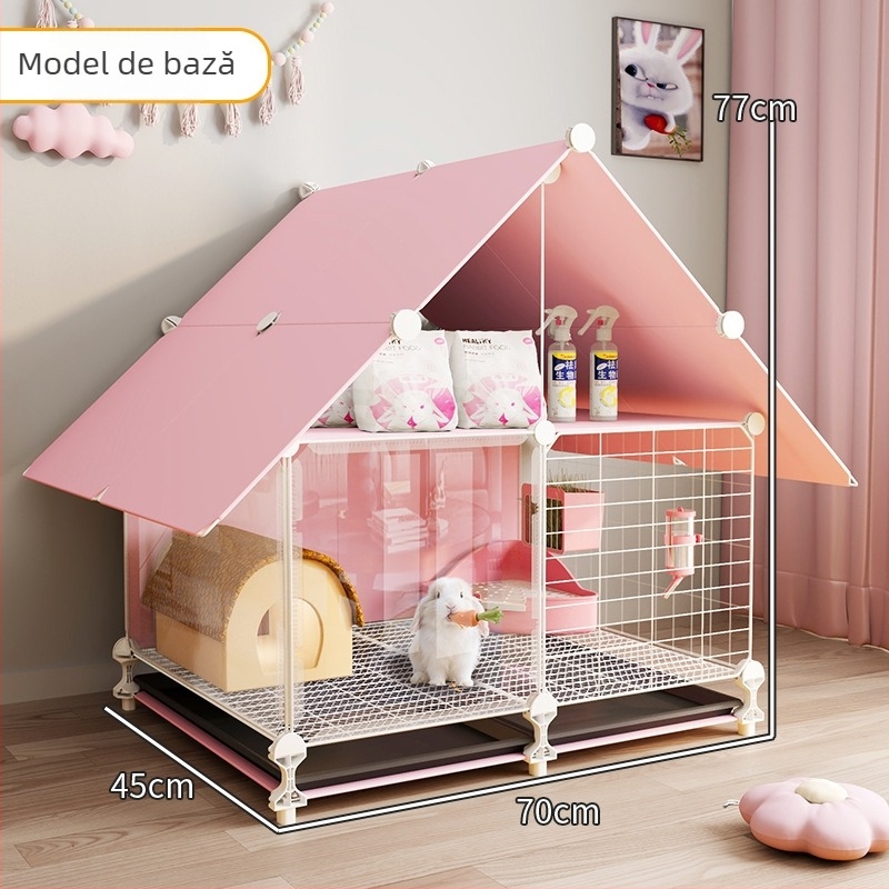 Cușcă metalică pentru iepuri Anrik – habitat interior de lux, origine Zhejiang