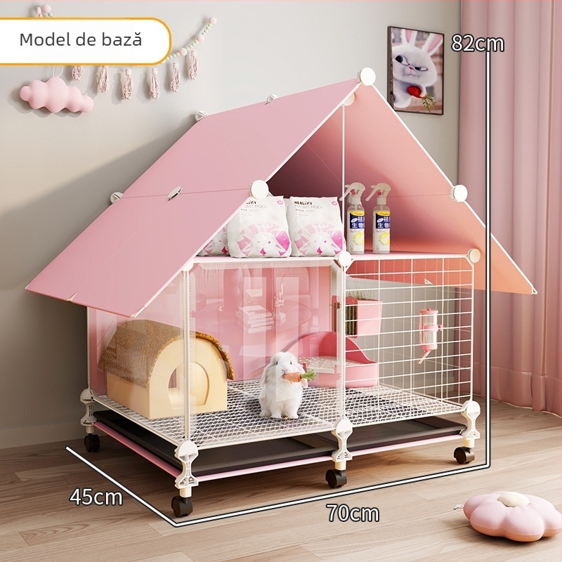 Cușcă metalică pentru iepuri Anrik – habitat interior de lux, origine Zhejiang