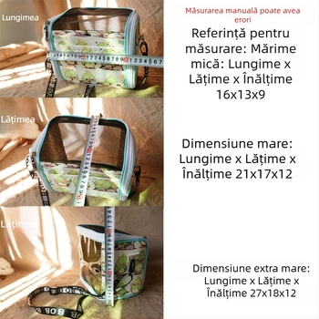 Cușcă portabilă pentru papagal cu curea – respirabilă, transparentă, tavă vizibilă și detașabilă; Material: plastic, poliester; Brand: Dong wow; Potrivit pentru păsări de companie