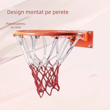 Coș de baschet montat pe perete, din fier, pentru exterior și uz casnic, cadru de baschet.