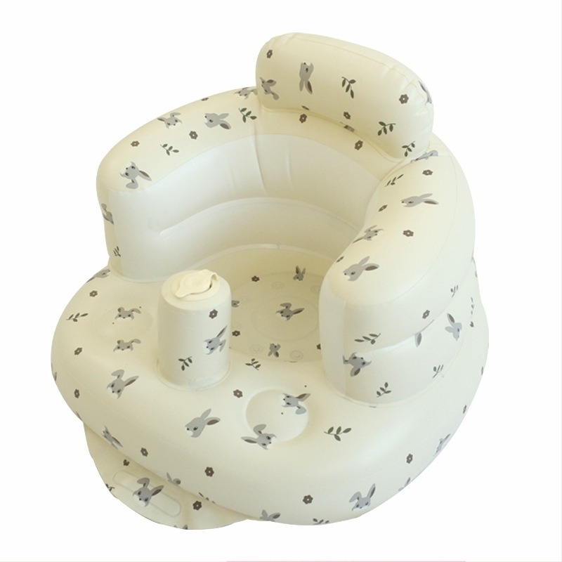 Scaun de învățare gonflabil pentru bebeluși – jucărie interactivă portabilă, PVC ecologic, potrivit pentru 0–3 ani, Bath jiamei