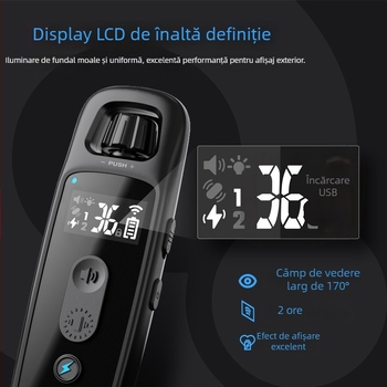 ABBIDOT Colier cu telecomandă pentru câini — dispozitiv de antrenament și anti-lătrat, din poliester