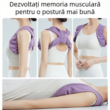 Corector de postură a umerilor pentru rotație spre interior, curea de dormit, unisex pentru adulți (Brand Shield; Material principal: fibre de poliester; Material produs: poliester, PU, EVA; Părți de protecție: umăr; Categoria: protecție a umărului)