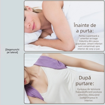 Corector de postură a umerilor pentru rotație spre interior, curea de dormit, unisex pentru adulți (Brand Shield; Material principal: fibre de poliester; Material produs: poliester, PU, EVA; Părți de protecție: umăr; Categoria: protecție a umărului)