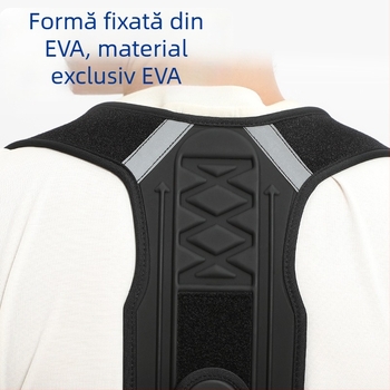 Colan pentru corecția poziției spatelui, cu spumă EVA deschisă, suport respirabil, reglabil, Model XWD-XX01