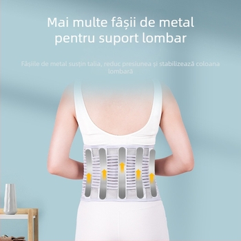 Bandă lombară cu placă de oțel, subțire, corector de talie și modelare lombară – Brand Happy point; Activitate recomandată: genuflexiuni; Categorie: protecție talie; Părți protejate: talie