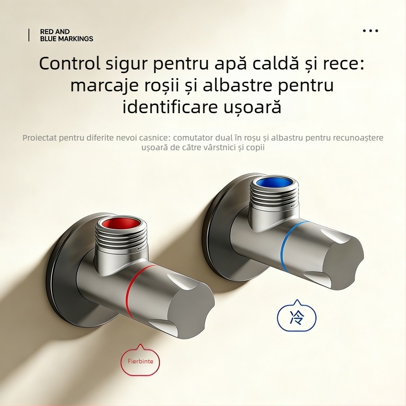 Valvă triunghiulară din alamă – montaj pe perete, debit mare, corp din alamă, 1,0 MPa