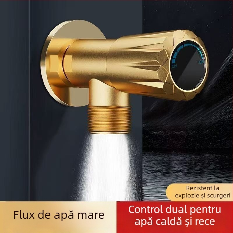 Supapă unghiulară, oțel inoxidabil 201, montaj pe perete, utilizare universală, diametru interior 4 puncte, presiune normală