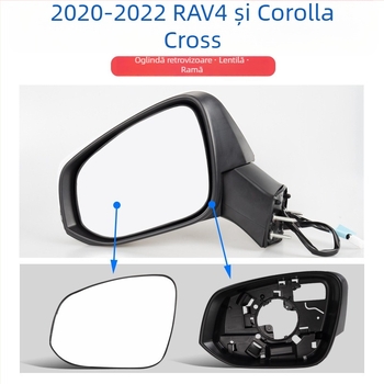 Carcasă oglindă retrovizoare cu semnalizare și ramă a lentilei pentru Toyota RAV4 2020-2022