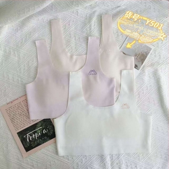 Sutien sport pentru fete, Yiqi Duoduo, bumbac, tratament moale, pentru fete de 8+ ani, înălțime peste 140 cm, potrivit pentru toate sezoanele