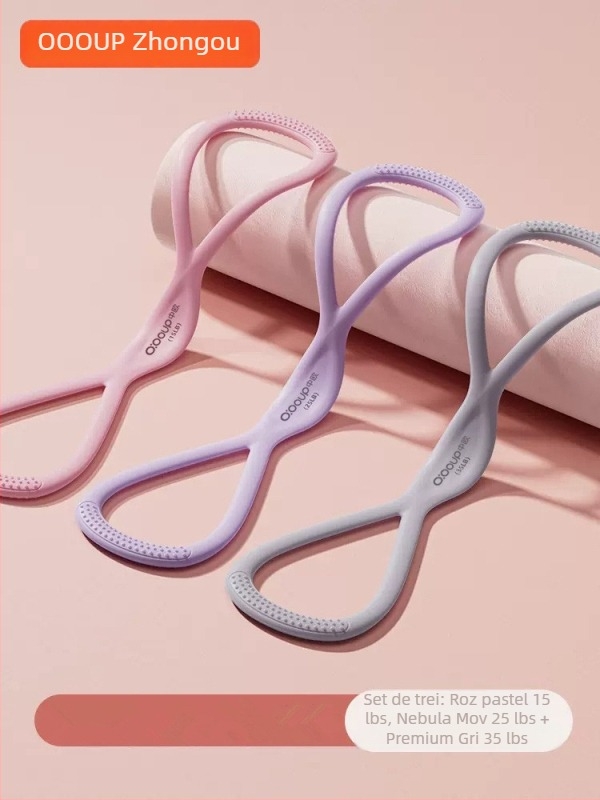 Extensor de piept din silicon, cu elasticitate înaltă, multifuncțional pentru antrenamente la umeri și spate