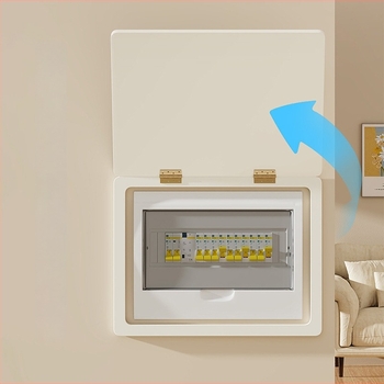 Tablou decorativ pentru acoperire panou electric cu cadru, placă lemn-plastic, stil minimalist modern, spațiu universal