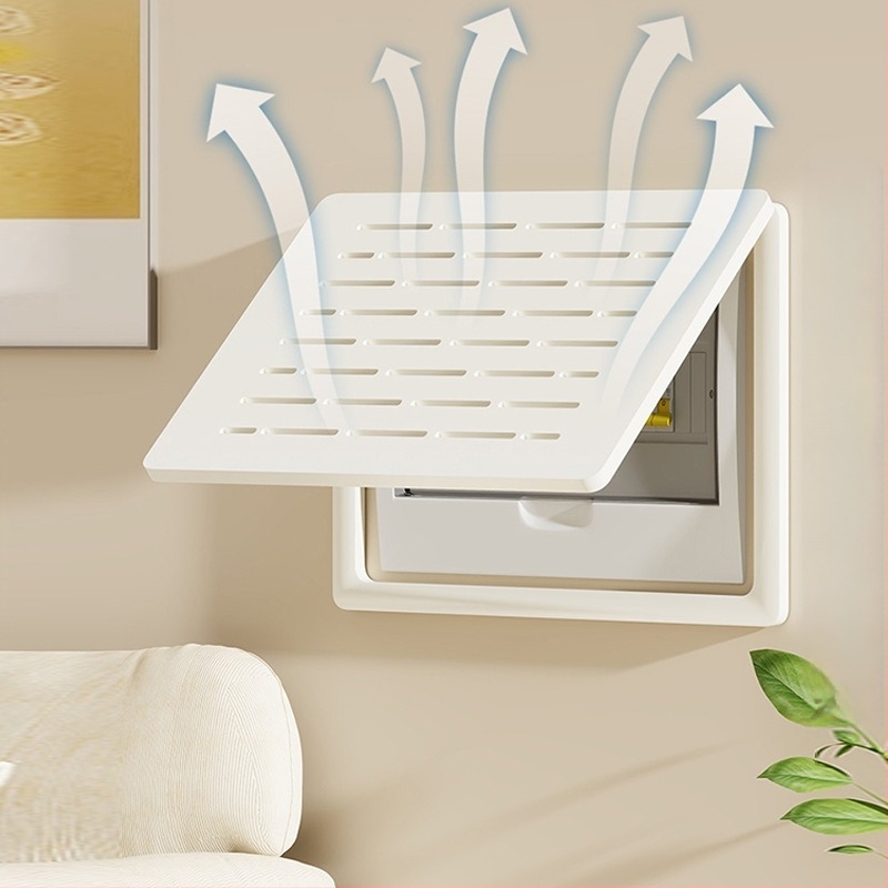 Tablou decorativ pentru acoperire panou electric cu cadru, placă lemn-plastic, stil minimalist modern, spațiu universal