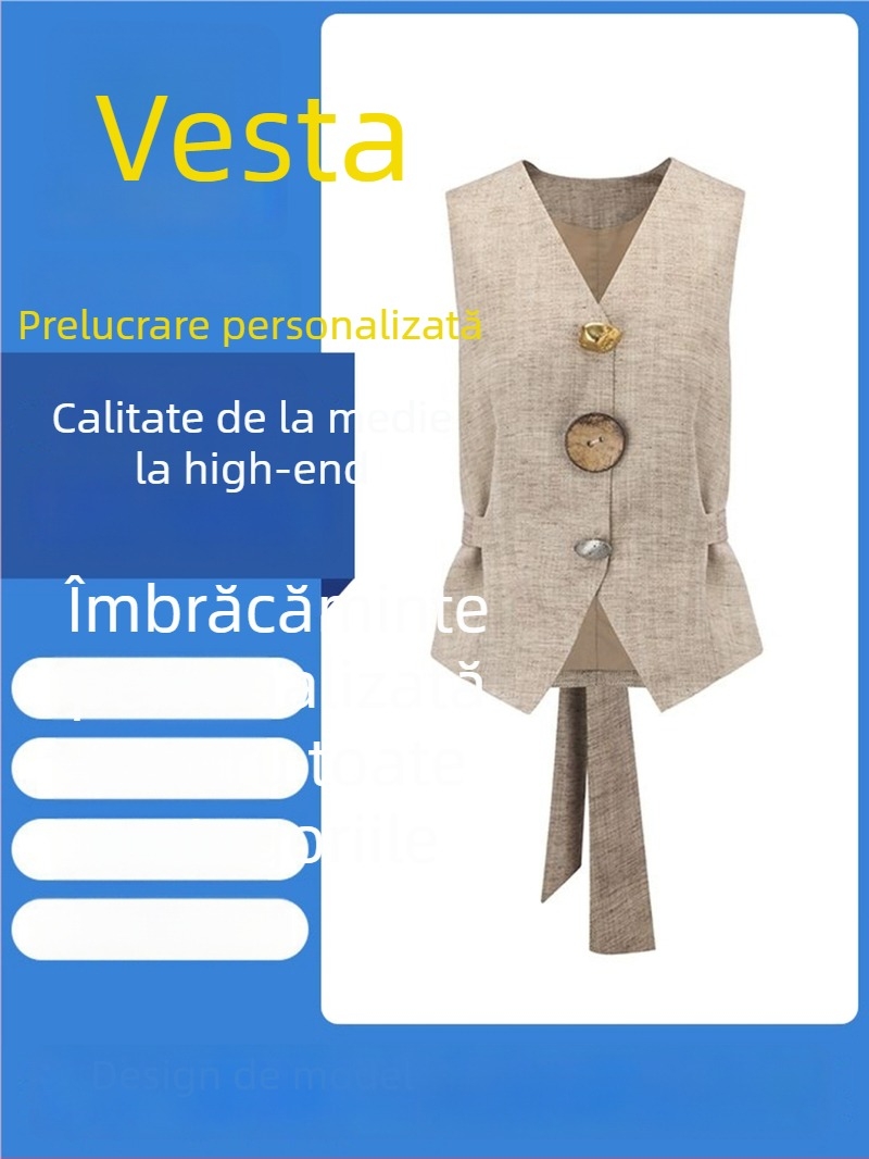 Vestă tricotată: proiectare personalizată și realizare după desene, ISO9001, procesare după mostre și desene, Leica brand, țesătură: Altele