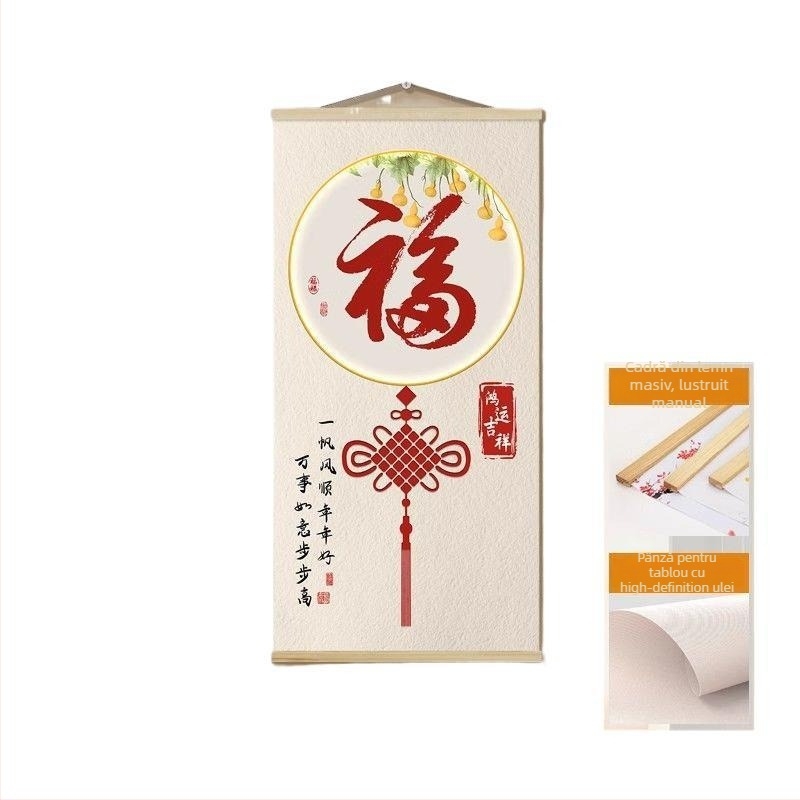 Tapiserie pentru living – Stil chinezesc, pânză cu ulei, 100% bumbac