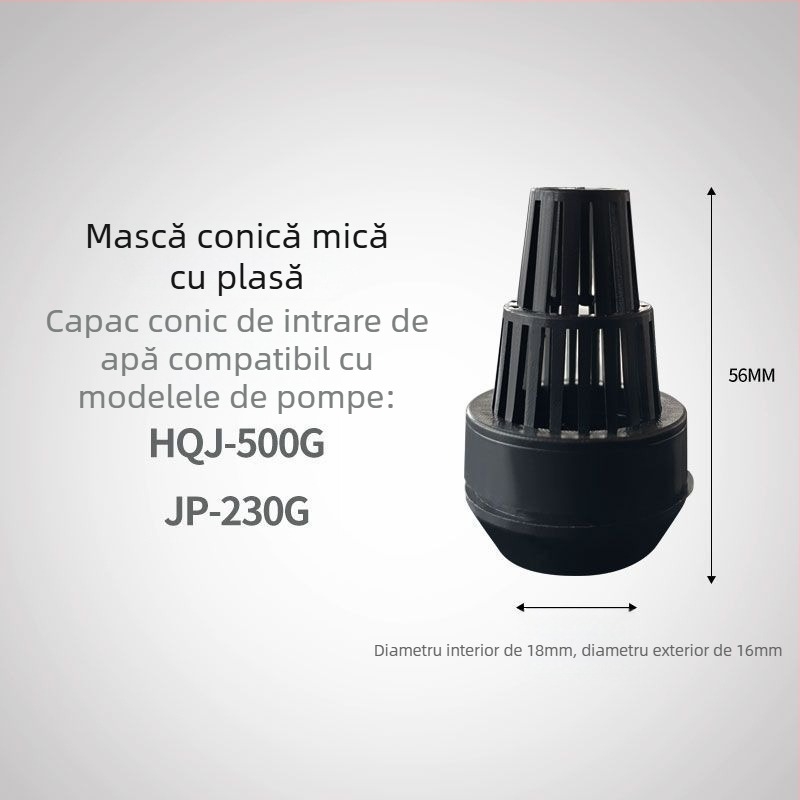 Pompă submersibilă pentru acvariu, capac de intrare a apei, fitinguri pentru conducta de intrare, protecție pentru coșul de flori, design universal trei în unu