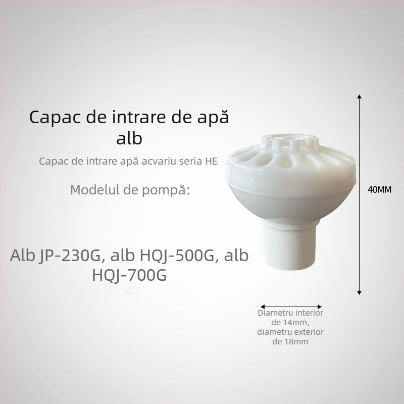 Pompă submersibilă pentru acvariu, capac de intrare a apei, fitinguri pentru conducta de intrare, protecție pentru coșul de flori, design universal trei în unu