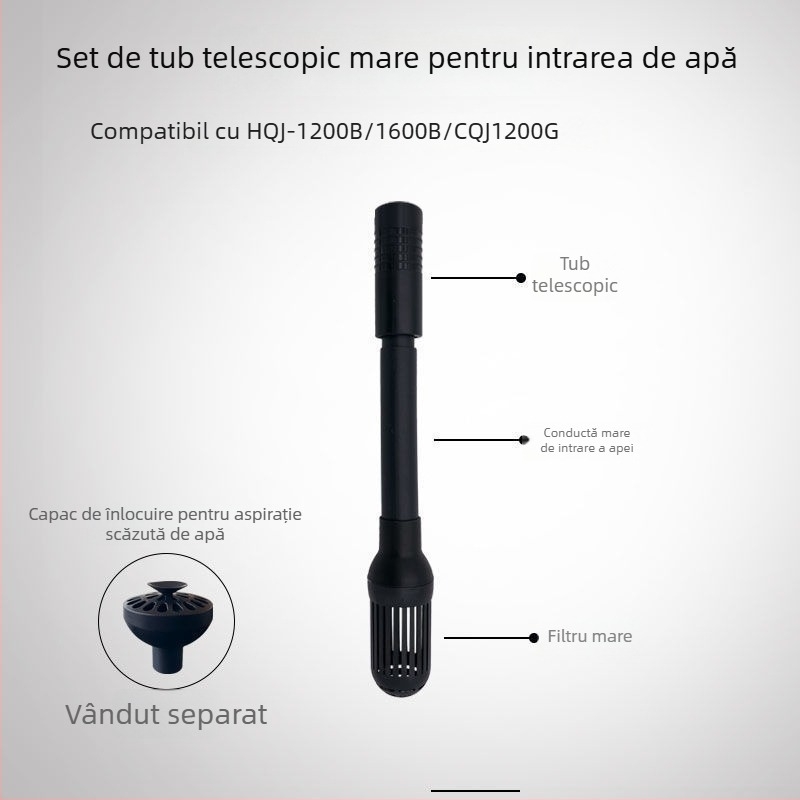Pompă submersibilă pentru acvariu, capac de intrare a apei, fitinguri pentru conducta de intrare, protecție pentru coșul de flori, design universal trei în unu