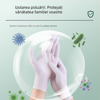 Mănuși din nitril, de unică folosință, groase, impermeabile, 100 bucăți, 60 g