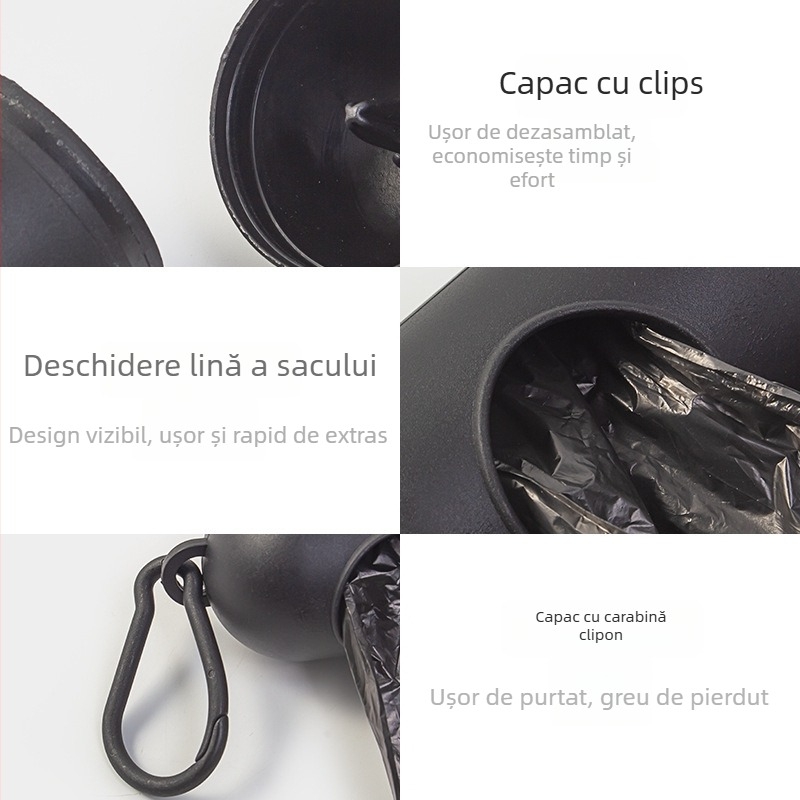 Pungi pentru fecale de câine, tip rolă, material PE, grosime standard, brand Jinchong