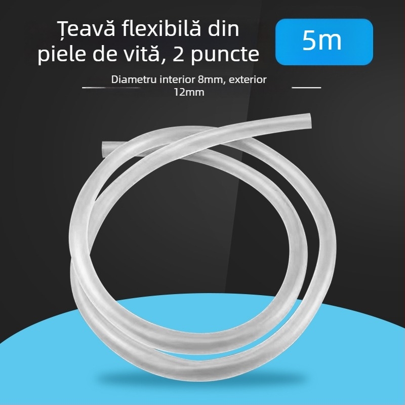 Johnson Aquarium Conductă din tendoane de vită pentru schimbul de apă în acvariu, furtun transparent pentru pompă submersibilă și aerare, 1 kg