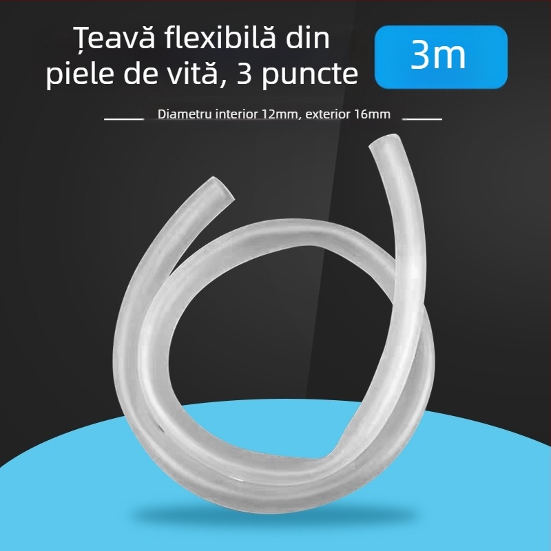 Johnson Aquarium Conductă din tendoane de vită pentru schimbul de apă în acvariu, furtun transparent pentru pompă submersibilă și aerare, 1 kg