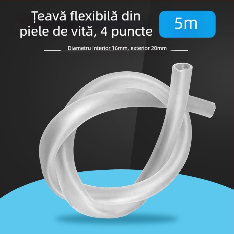 Johnson Aquarium Conductă din tendoane de vită pentru schimbul de apă în acvariu, furtun transparent pentru pompă submersibilă și aerare, 1 kg