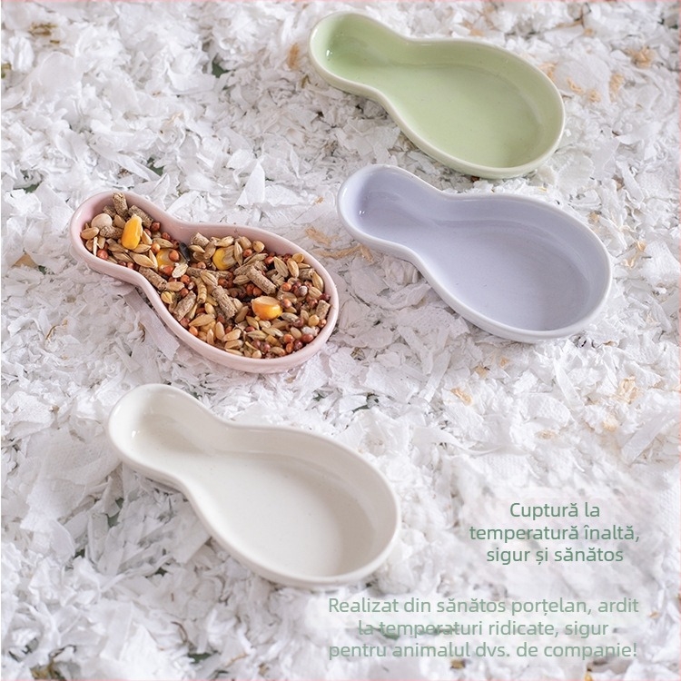 Castron ceramic pentru hamsteri, porțelan, brand Shuo ni, origine Chaozhou, Guangdong, cod Ph20250629