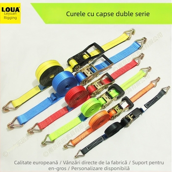 Întinzător pentru legarea mărfurilor – Model LVTDR-HH; Material: poliester de înaltă rezistență; Aplicație: legare și consolidare a mărfurilor