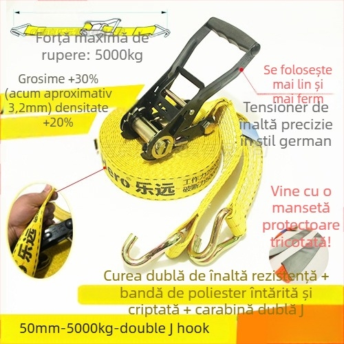 Întinzător pentru legarea mărfurilor – Model LVTDR-HH; Material: poliester de înaltă rezistență; Aplicație: legare și consolidare a mărfurilor