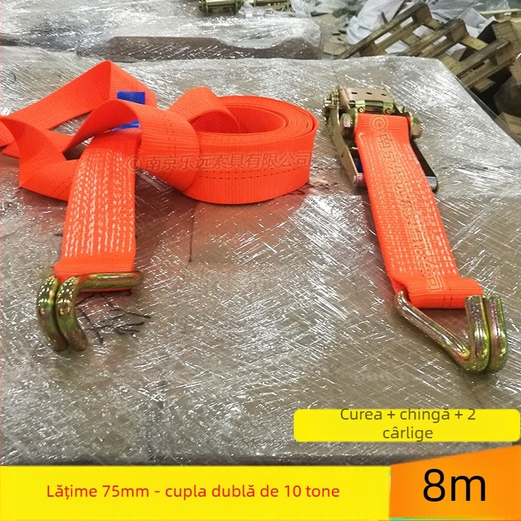 Întinzător pentru legarea mărfurilor – Model LVTDR-HH; Material: poliester de înaltă rezistență; Aplicație: legare și consolidare a mărfurilor