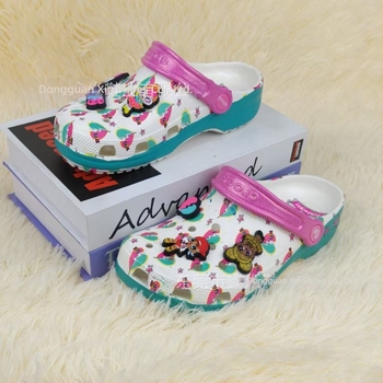 Pantofi copii cu găuri – EVA partea superioară și talpă EVA, antiderapant, respirabili, ușori, talpa 1–2 cm, vârf rotund, seria Monster Power-Big Eye