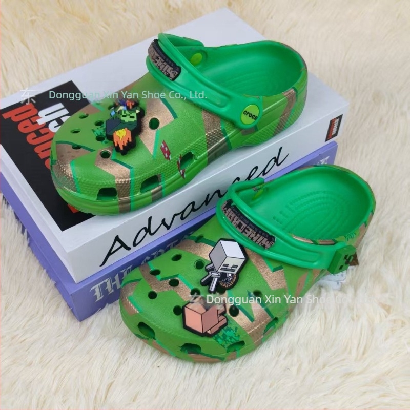 Pantofi copii cu găuri – EVA partea superioară și talpă EVA, antiderapant, respirabili, ușori, talpa 1–2 cm, vârf rotund, seria Monster Power-Big Eye