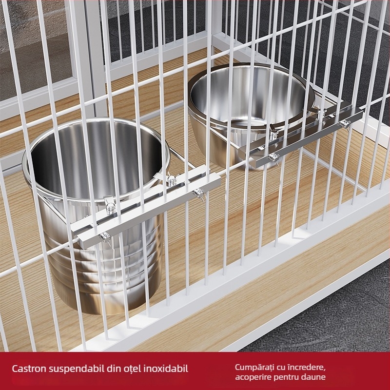 Vas suspendat pentru câini din oțel inoxidabil, cu alimentare automată – Yichen