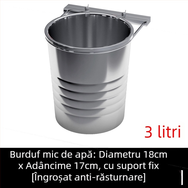 Vas suspendat pentru câini din oțel inoxidabil, cu alimentare automată – Yichen